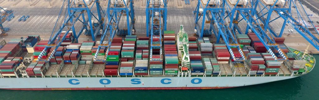 Asiens erstes vollautomatisches Container Terminal liegt in Qingdao, dem bald größten Hafen der Welt. © xinhuanet.com