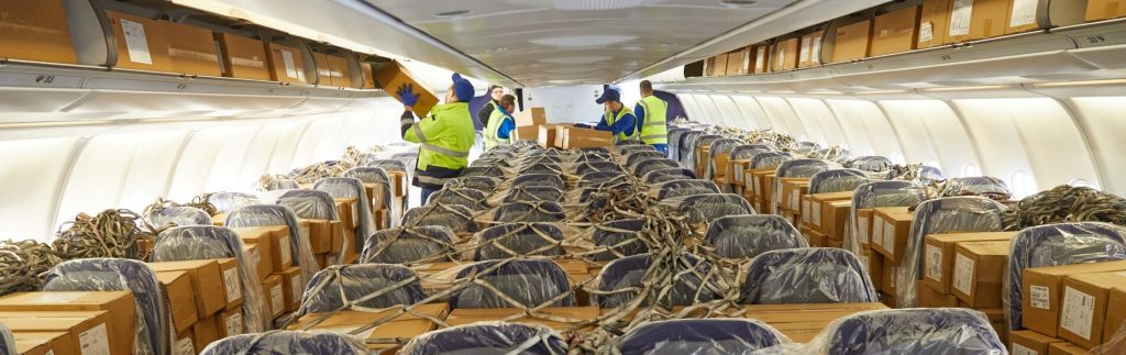 Dringende Lieferung: DB Schenker bringt rund 2,8 Millionen Atemschutzmasken aus China nach Hessen. © Lufthansa Cargo
