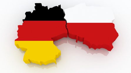 Mapa Polski i Niemiec 3D
